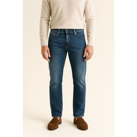 Lucky Brand | 221 Straight Medium Wash Denim Jeans Size 36/32 | EUC - Picture 1 of 15